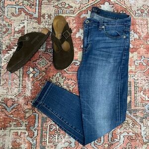 Lucky Brooke Jeans with Raw, Dip Dyed Hems